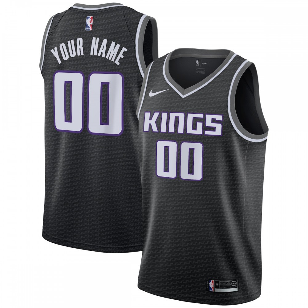 Sacramento Kings Swingman Custom Jersey Black - Statement Edition-Pro Kit Vault | Brand New 26/27 Sports Jerseys